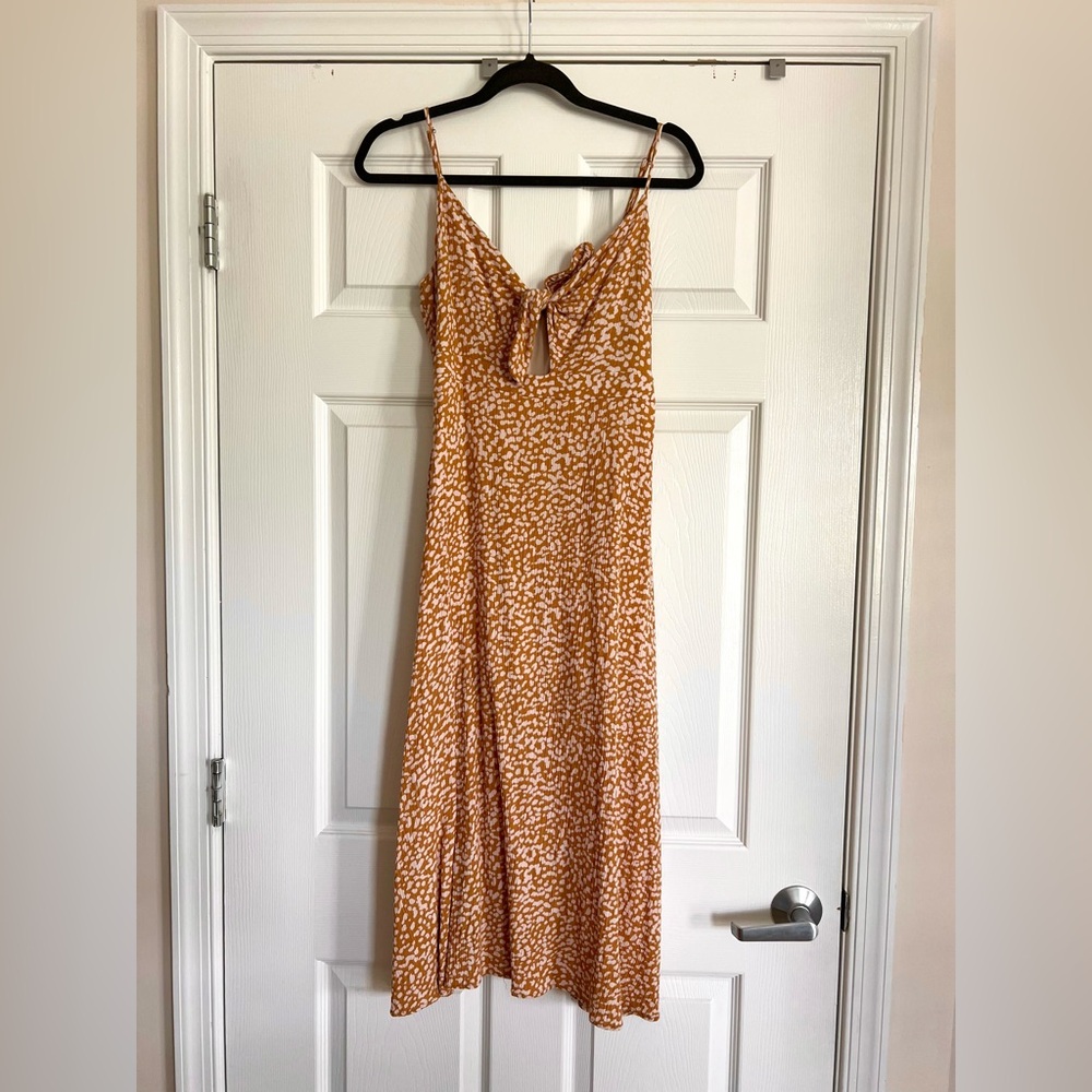 Peach Love California Spotted Orange Dress